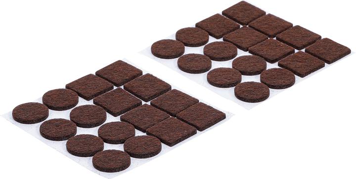 Produktbild BGS Filzgleiter-Satz braun 32-tlg. (Filzgleiter, 32 Stück)