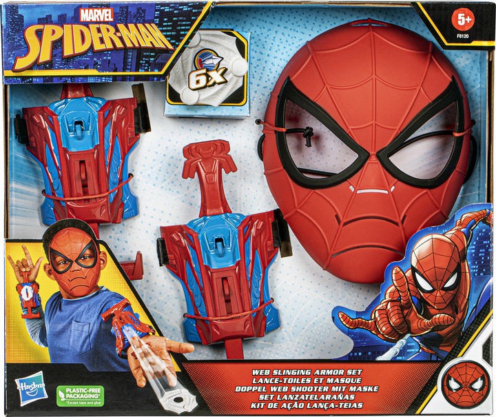 Actual product image Hasbro Spider-Man Web Slinging Armour Set
