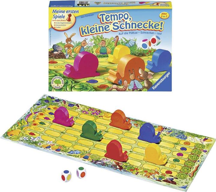 Actual product image Ravensburger Hurry up, little snail! (German, 2 - 6 Players)