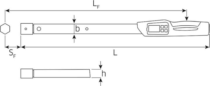 Image du produit Stahlwille 730D Clé dynamométrique MANOSCOPE, outil à insérer, 548 mm (20 Nm, 200 Nm)
