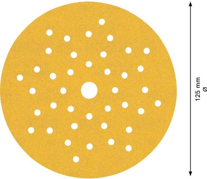 Actual product image Bosch Professional Zubehör Expert C470 Sandpaper multi-hole for random orbital sander, 125 mm, G 240, 50 pcs. (240)