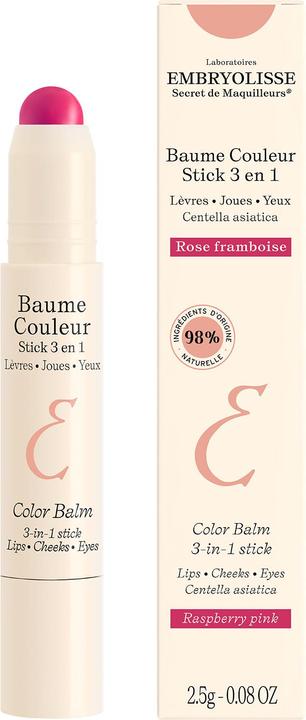 Actual product image Embryolisse - Color Balm 3-In-1 Stick Raspberry Pink 2,5G (EMB420000) (Lip Care Stick, 2.50 ml)
