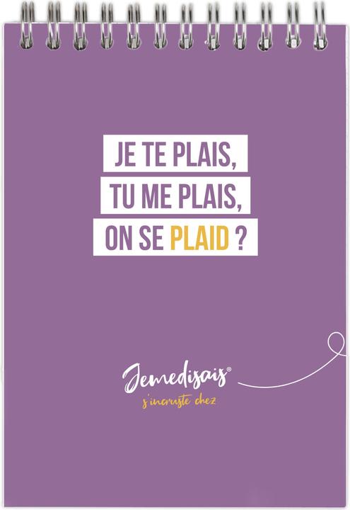 Image du produit Clairefontaine Jemedisais, Bloc reliure intégrale entête A6 10,5x14,8 cm, 160 pages, ligné, assortis. - A motifs (A6, Couverture souple)