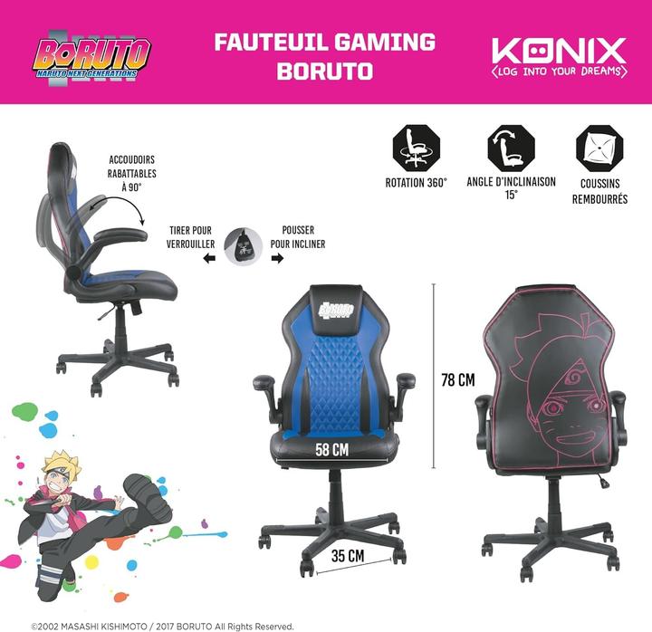 Actual product image Konix Boruto Gaming Chair