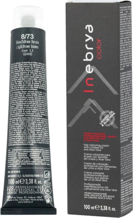 Immagine prodotto Inebrya Color TOBACCO Crema colorante per capelli (tabacco) - Colore professionale per capelli 100 ml 8/73 (8/73)