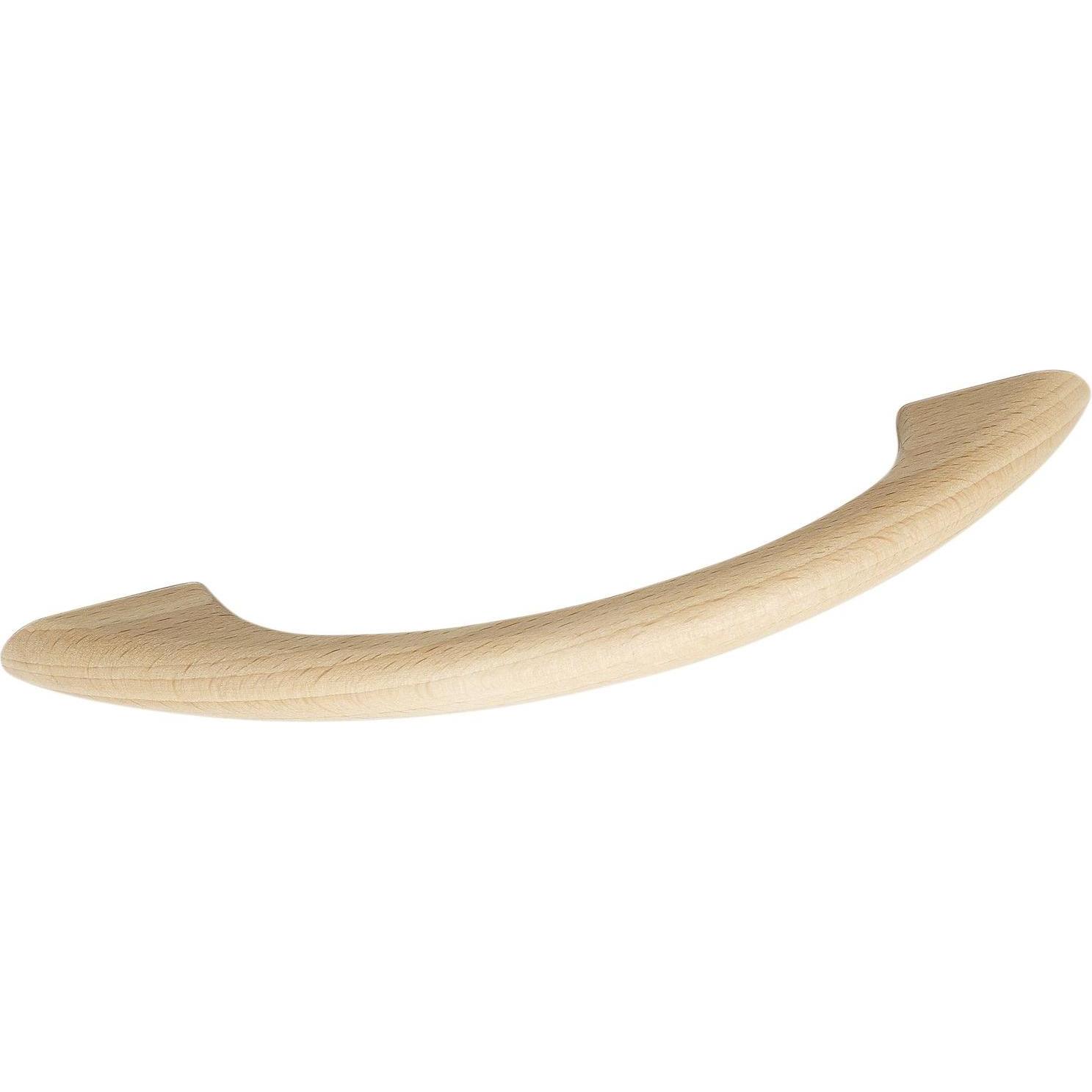 Alles im griff, Möbelgriff, Schubladengriff Vibes Länge 128 mm Breite 172 mm gebogen Möbelgriff Buche roh