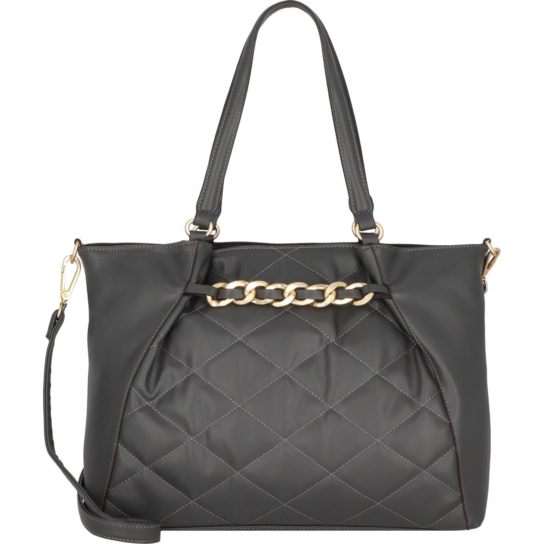Gabor, Tasche, Charlotte Shopper Tasche 43.5 cm, Grau, (16 l)