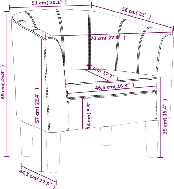 Immagine prodotto vidaXL Clubsessel