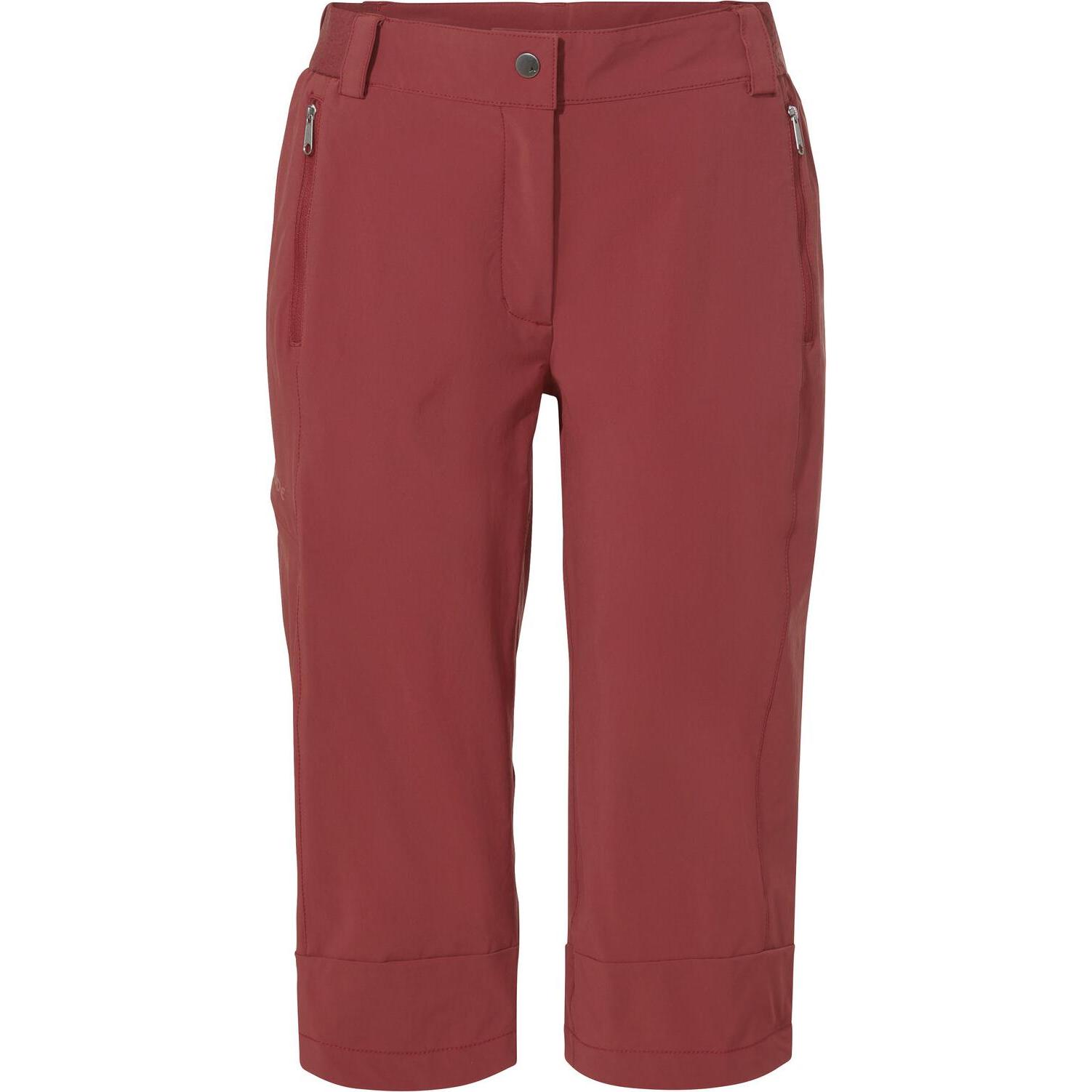 Vaude, Damen, Outdoorhose, Farley Stretch Capri III (46), Rot, 46