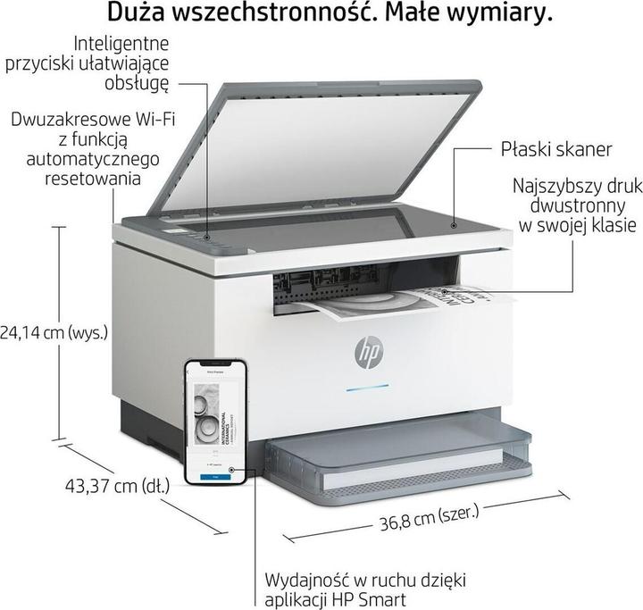 Actual product image HP LaserJet MFP M234dw (Laser, Black and white)