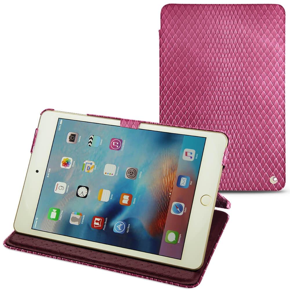 Noreve Lederschutzhülle horizontal (IPad Mini 4), Tablet Hülle, Rosa