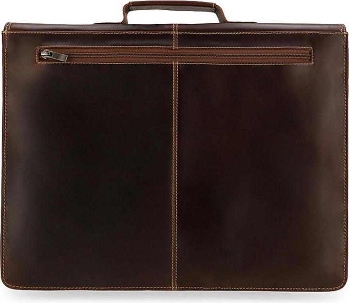 Actual product image Buckle & Seam Briefcase Sierra Brown/Stripes (15")
