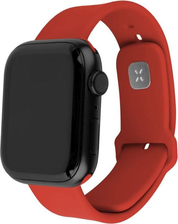 Fixed Silicone Sporty Strap Set for Apple Watch Ultra 49mm, red (49 mm, Silicone)