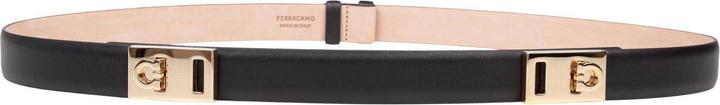Produktbild Salvatore Ferragamo Ferragamo extendable hug belt in black leather (100)