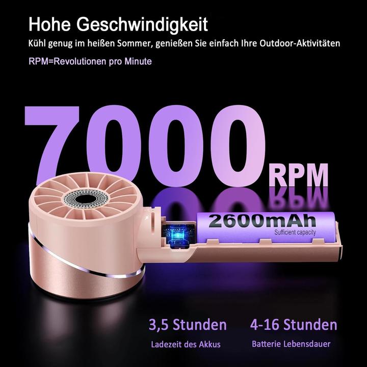 Produktbild Cozome Mini-Handventilator (50 dB)