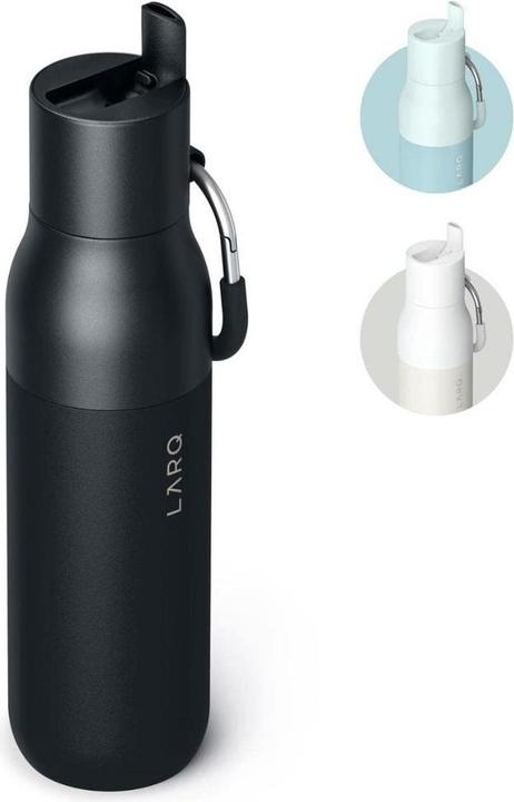 Actual product image Larq Thermosflasche mit Klappverschluss und Strohhalm, 740 ml (0.74 l)