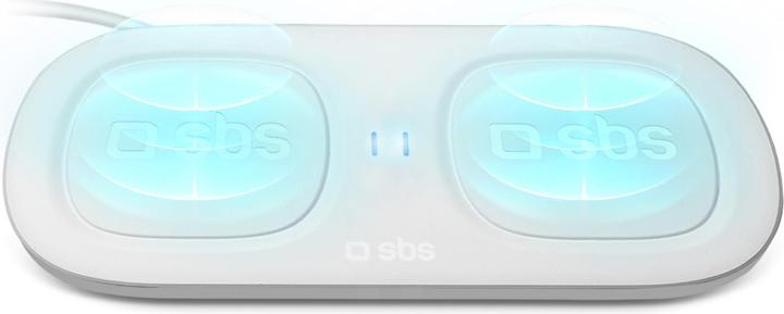 SBS Stazione di ricarica senza fili per 2 dispositivi 5W + 5W (10 W)