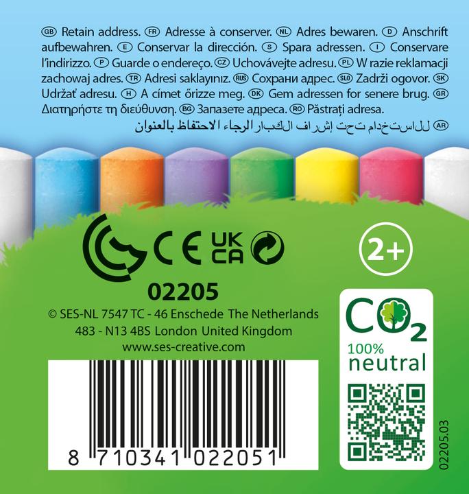 Image du produit Ses Seau de craie pour trottoir, 22. (22x)