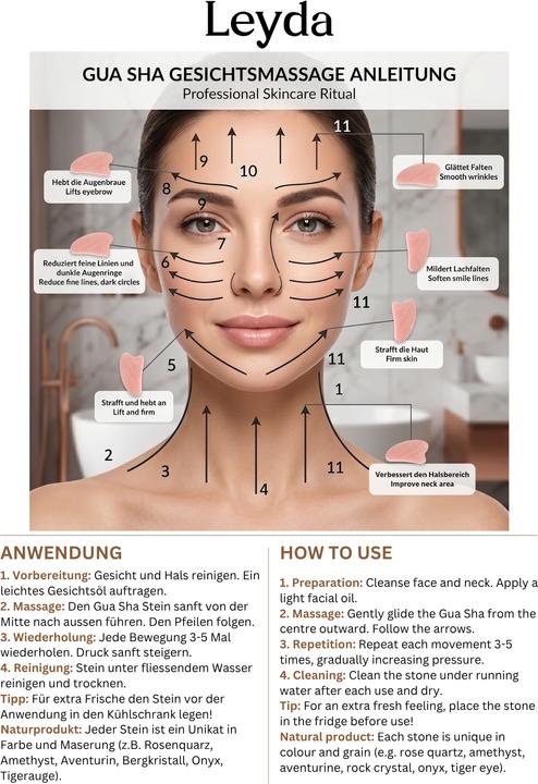Produktbild Leyda Gua Sha Massage Stein