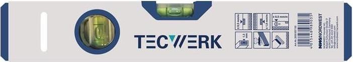 Actual product image Tecwerk Spirit level 60 cm silver aluminium ± 0.5 mm/m (60 cm)