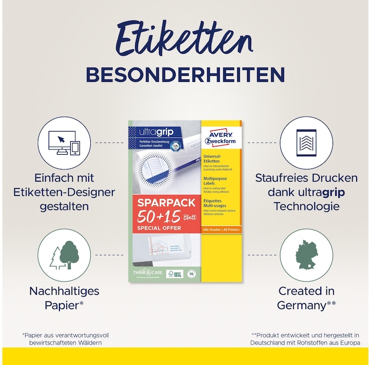 Productafbeelding Avery Universele etiketten