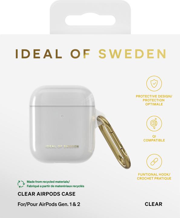 Immagine prodotto iDeal Of Sweden Airpods laadimiskarbiümbris (1/2 gen) Custodia trasparente, läbipaistev (Borsa per cuffie)
