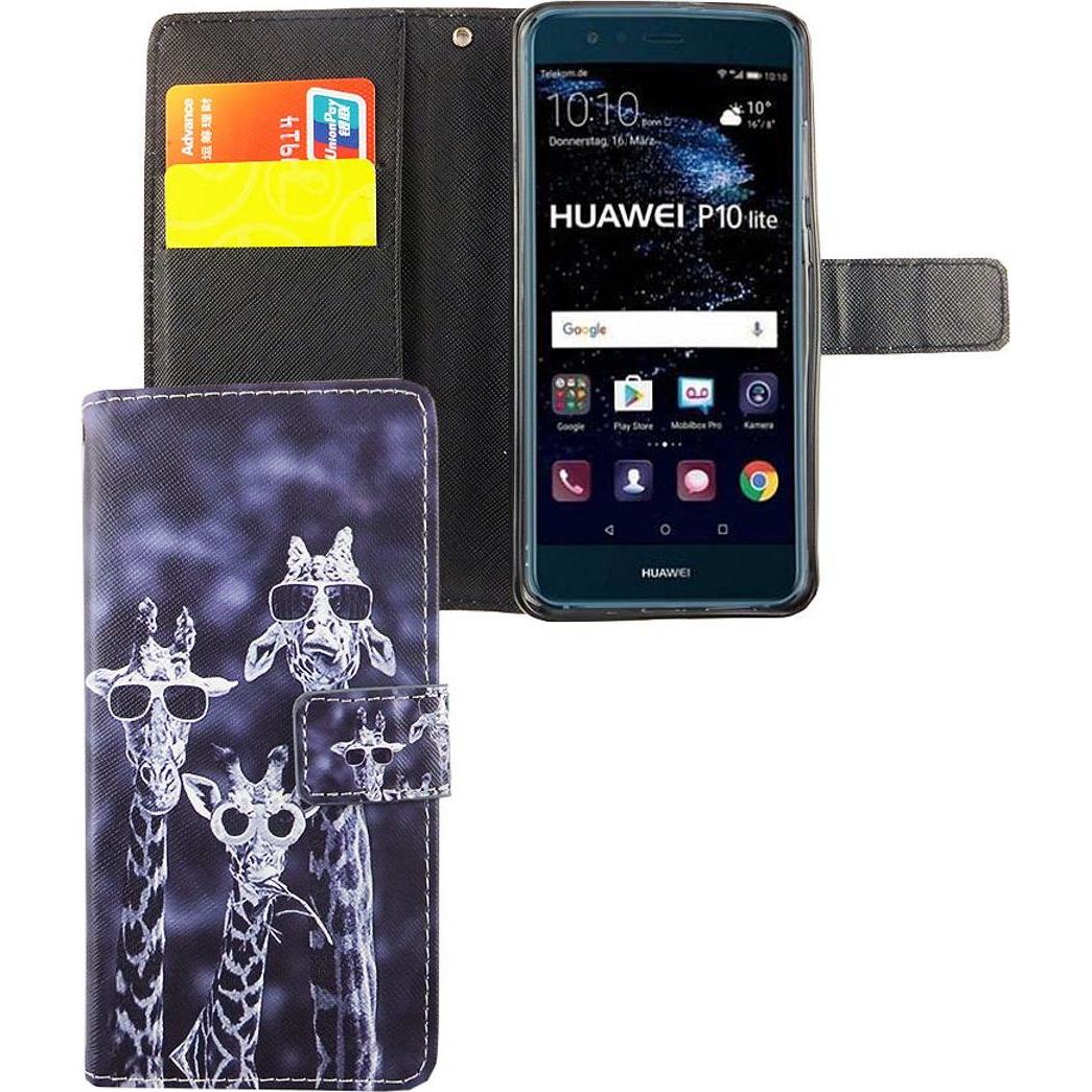 Thumbnail - König Design Hülle Handy Schutz für Huawei P10 Lite Case Cover Tasche Wallet Etui Handyhülle (Huawei P10 Lite), Smartpho...