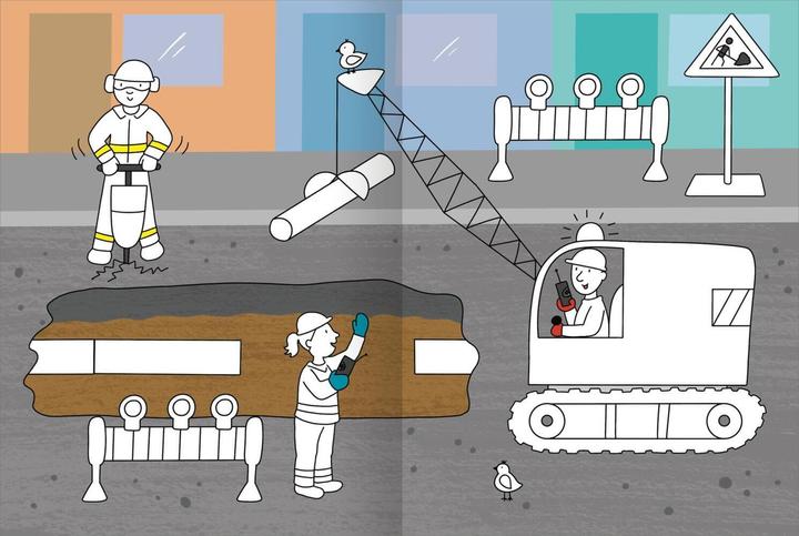 Produktbild Mein grosses buntes Malbuch – Baustelle