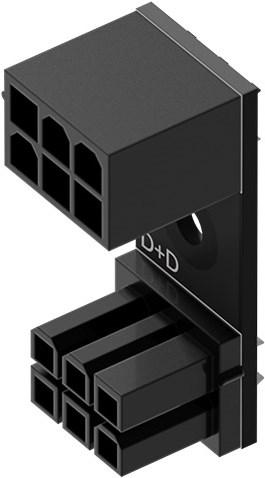 Produktbild Singularity Computers Computers 6-Pin PCIe 180 Grad Adapter D+D