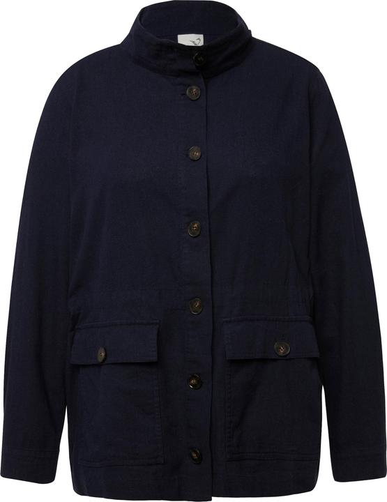 Produktbild Ulla Popken Jacke, Leinenmix, Tunnelzug, Stehkragen, Langarm (46, 48)