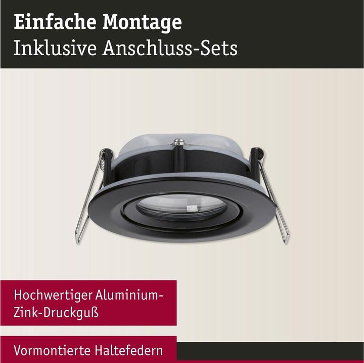 Immagine prodotto Paulmann Apparecchio da incasso Nova Plus Set (85 lm, GU10, GU5.3)