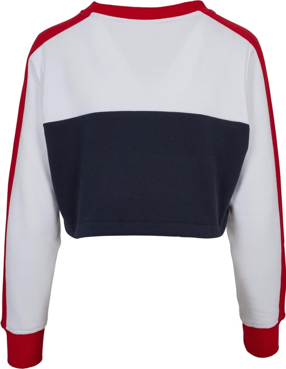 Produktbild Urban Classics Ladies Cropped 3-Tone Stripe Crew (L)