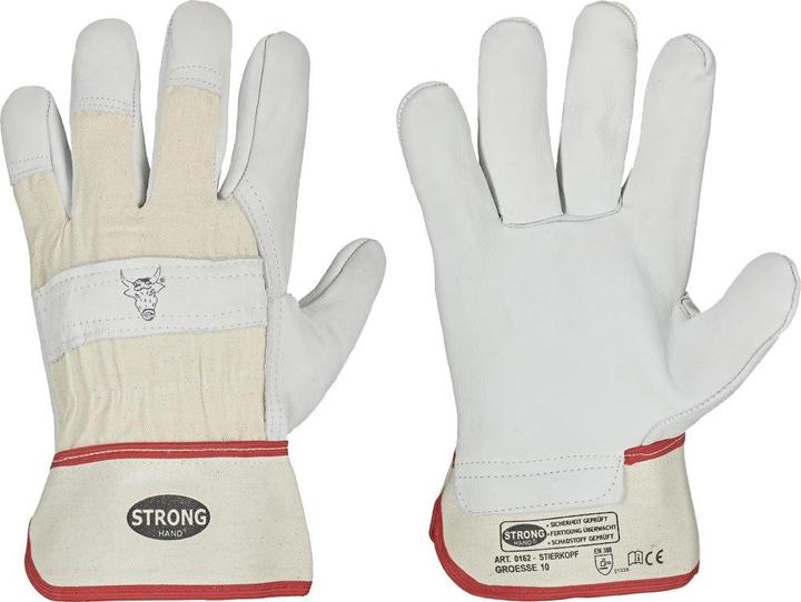 Actual product image Feldtmann Gloves full cowhide bull head | HAND.cowhide suede STIERK.GR.11 (11)