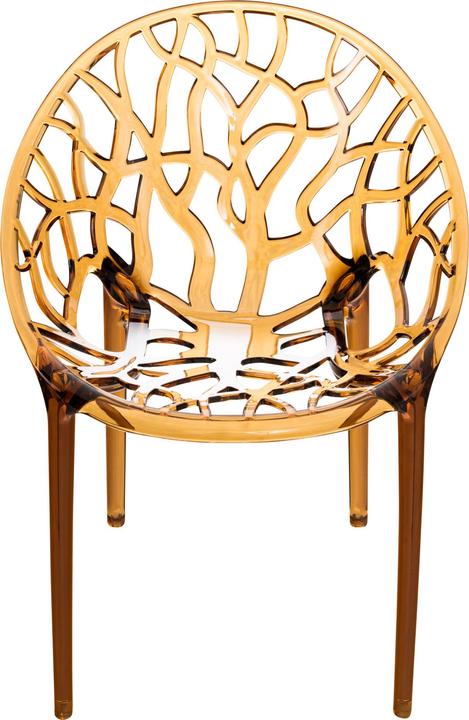 Actual product image CLP CRYSTAL stacking chair, amber