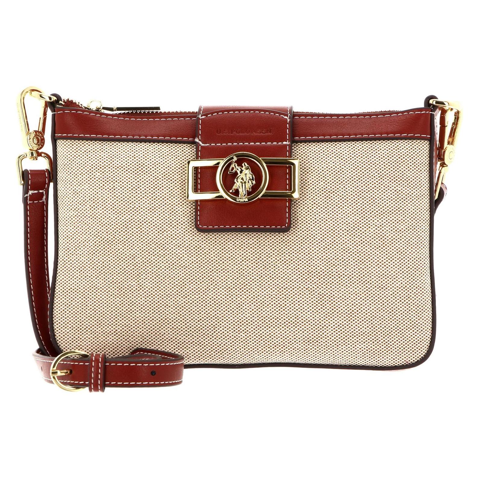 U.S. Polo, Damen, Handtasche, Lockhart Crossbody Bag, Mehrfarbig, Beige