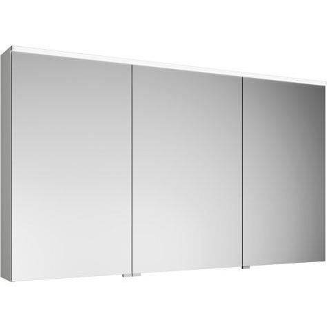 burgbad, Spiegelschrank, Eqio Spiegelschrank mit horizontaler LED-Beleuchtung, 3 Türen, mittlerer Anschlag rechts, 1