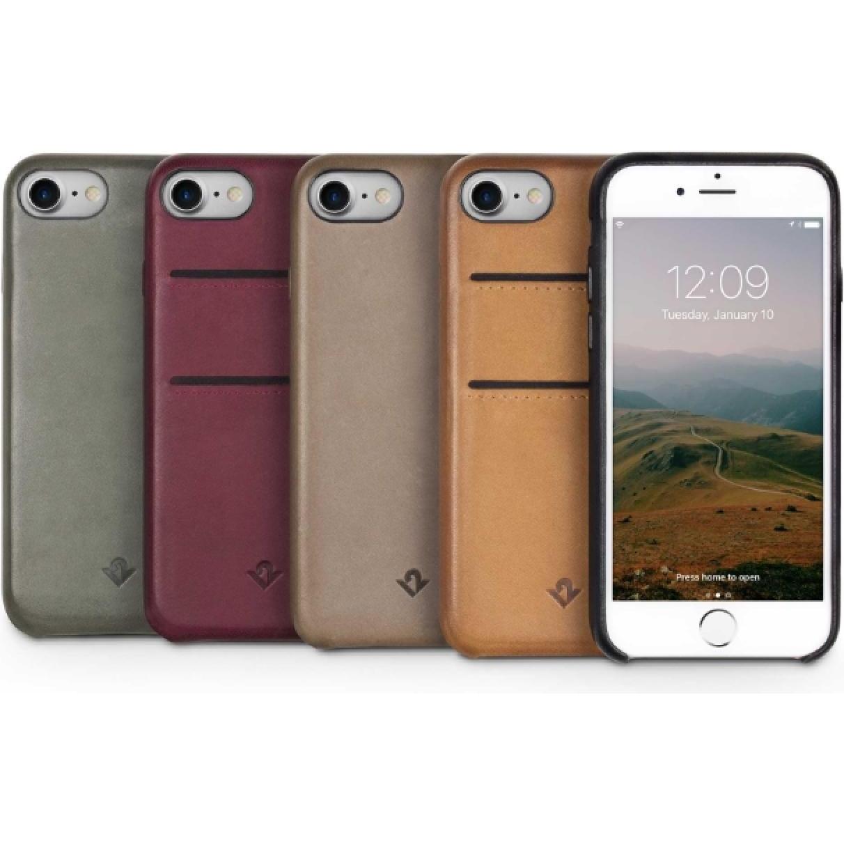 Thumbnail - TwelveSouth Relaxed Leather Case für iPhone 7 / 8 (4.7") Dried Herb (Apple iPhone 7), Smartphone Hülle, Grau