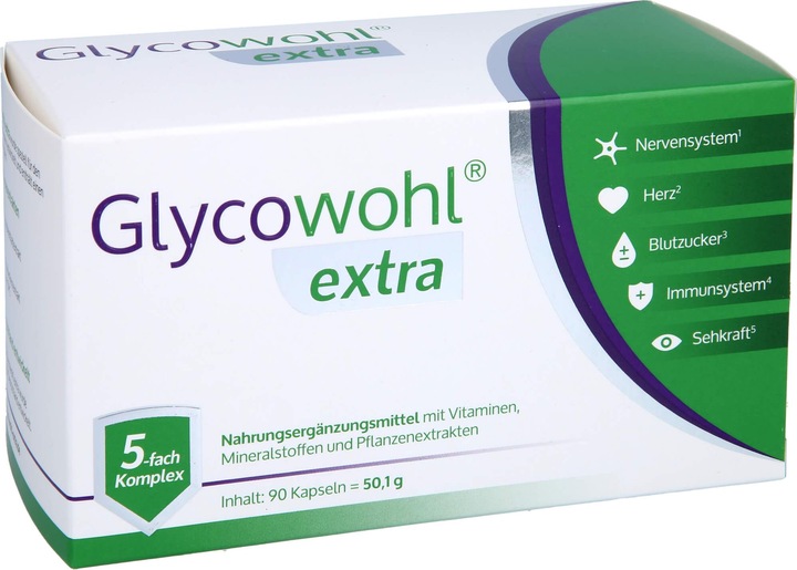 Actual product image Glycowohl extra caps (90 Piece, Capsules, 90 g)