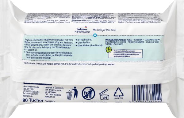 Actual product image dm babylove Wet wipes (320 Piece)