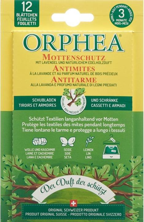 Produktbild Orphea Mottenschutz Blätter Edelholzduft (203.55 ml)