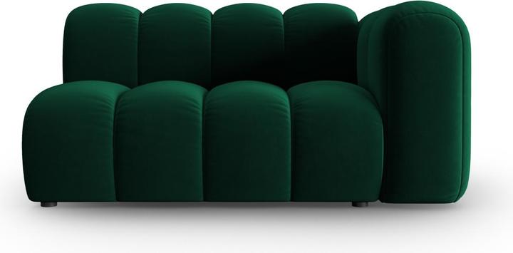 Actual product image Micadoni Velvet Right Modular Sofa, "Lupine", 2 Seats, 145x95x70Made in Europe (2 person sofa)