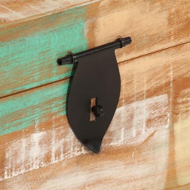 Image du produit vidaXL Coffre en vieux bois massif,Couleur : Multicolore,Matériau : bois massif (39 cm, 1x)