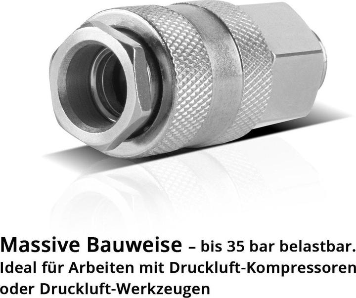 Actual product image Stahlwerk Compressed air quick coupling