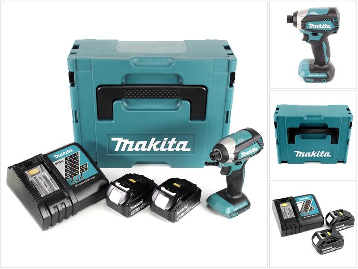 Productafbeelding Makita DTD 153 RTJ 18 V accu slagmoersleutel in Makpac + 2x BL 1850 B 5,0 Ah Li-ion accu +.