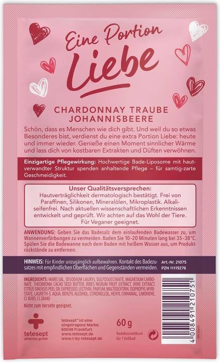 Produktbild t: by tetesept Eine Portion Liebe (Badesalz)