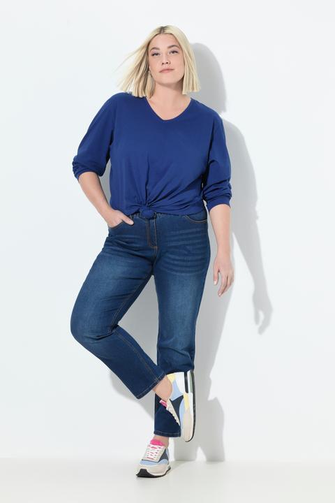Immagine prodotto Ulla Popken Boyfriend jeans in denim elasticizzato con taglio a cinque tasche e cintura comoda (42)