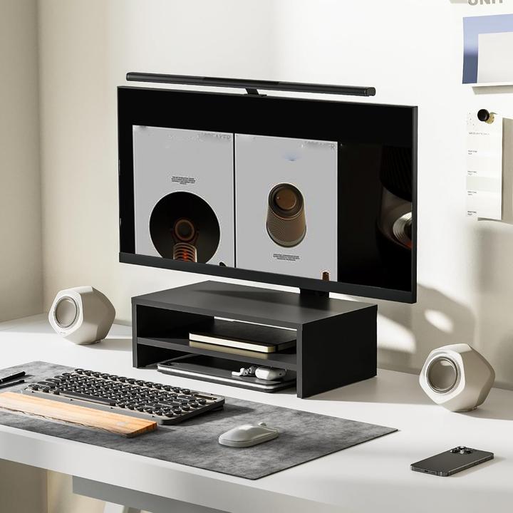 Actual product image Fitueyes Ergonomischer Monitorständer mit Ablage