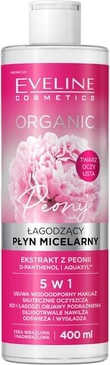 Eveline Organic soothing micellar liquid for sensitive and hypersensitive skin Peoni extract 400ml (Face toner, 400 ml)