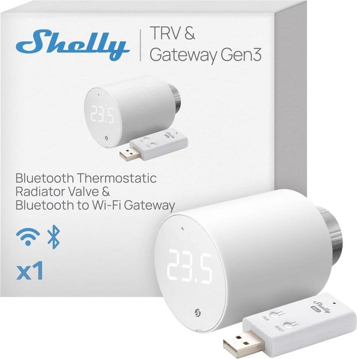 Immagine prodotto Shelly BLU TRV x1 + BLU Gateway Gen3