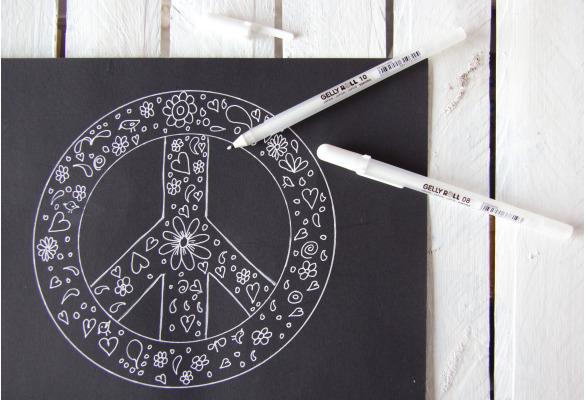 Produktbild Sakura Gelly Roll 0.5mm (Grau, Moonlight Fluo grün)